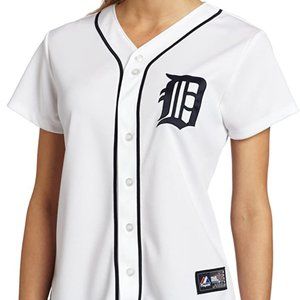 MLB Detroit Tigers Home Replica Baseball Women's Jersey, White